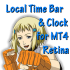 MT4-Local Time Bar and Clock for MT4 Retina